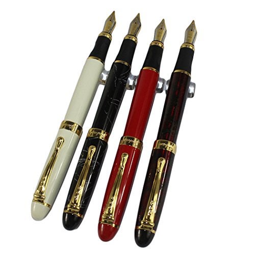 Gullor 4 PCS in Set 450 Fountain Pen in 4 Colors (Bright Colors) with Pen Pouch - Image 1