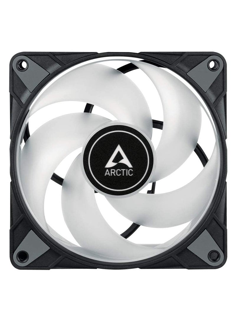 ARCTIC P12 PWM PST A-RGB (3 Pack) - 120 mm PWM case Fan Optimized for Static Pressure, case Fan, semi-Passive: 0-2000 RPM, 5V 3 pin ARGB LED, Single Fan - Black - Image 4