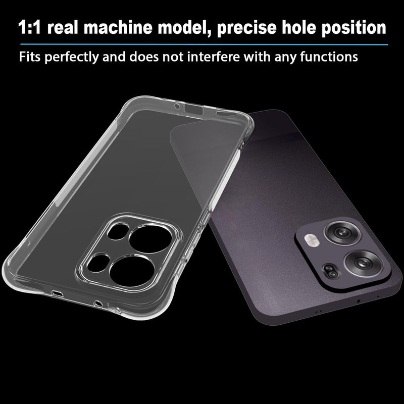 Realcase غطاء خلفي سيليكون لأوبو رينو 13 برو 5G، مقاوم للخدوش، واقي شفاف كريستالي، غطاء خلفي مضاد للصدمات لأوبو رينو 13 برو 5G - Image 3