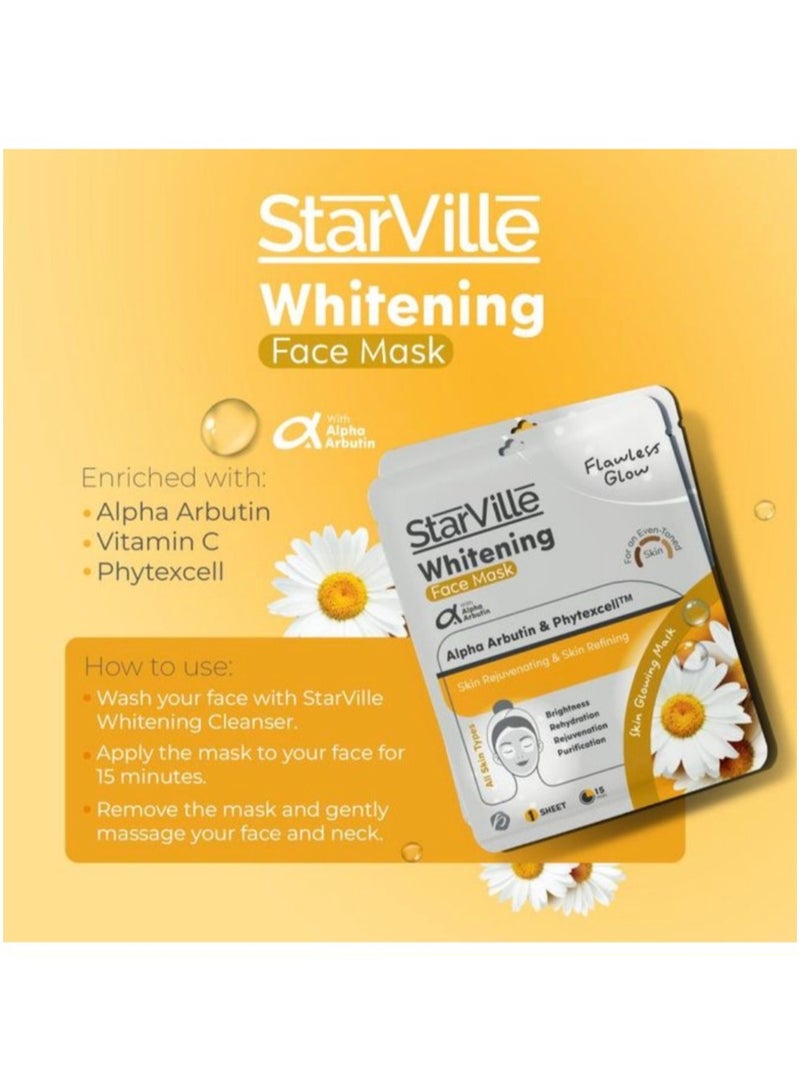 starville Whitening Face Sheet Mask 10 Pcs  - Image 3
