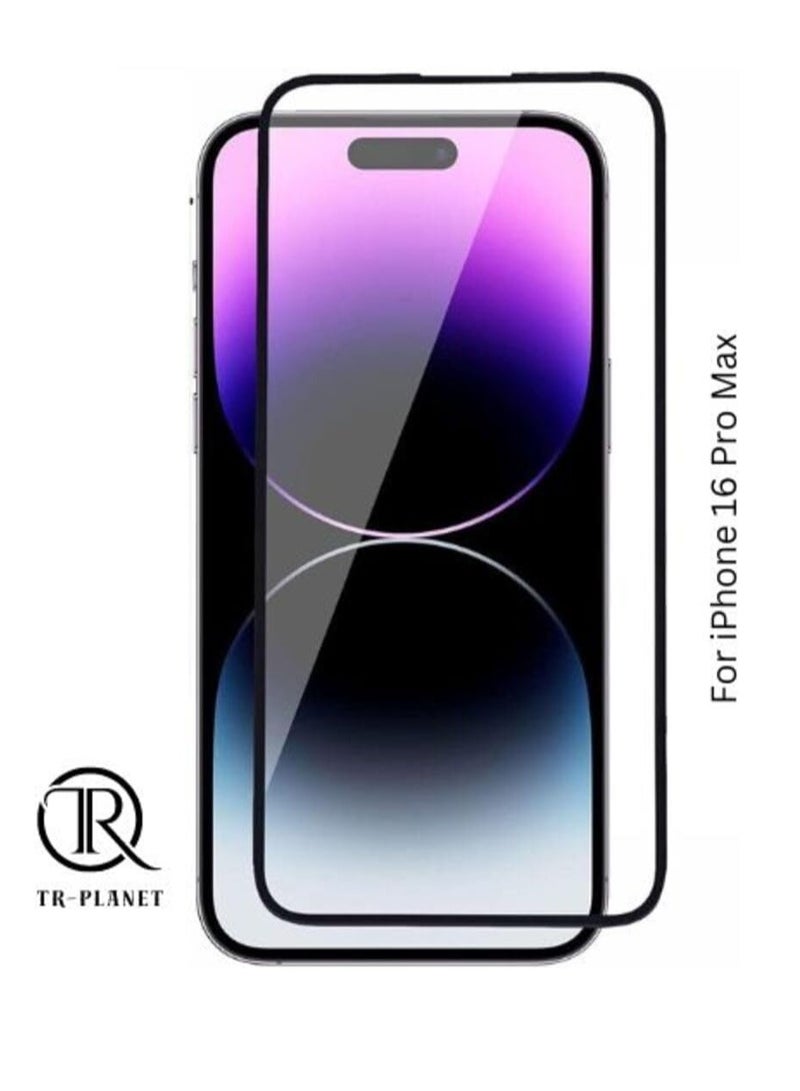 for iPhone 16 Pro Max Screen Protector Tempered Glass, HD clarity, Full Glue, Bubble-free, Drop Protection, Anti-scratch, Full Coverage Screen Protector for iPhone 16 Pro Max - Image 2