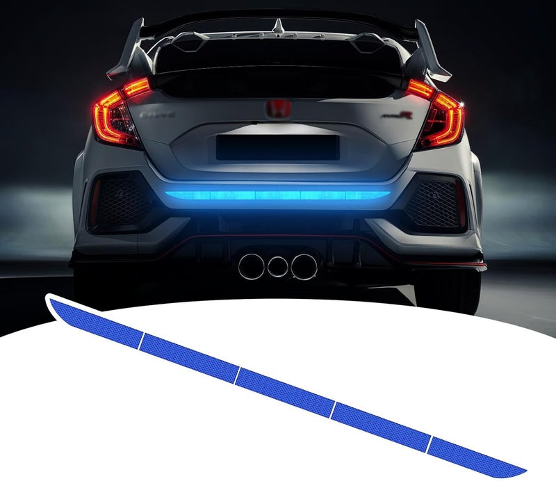 LANZMYAN Reflective Rear Bumper Guard Sticker - Blue - Image 1