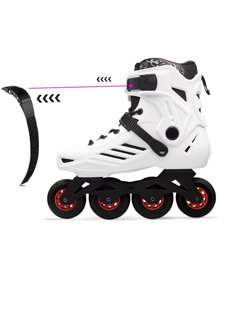 OVERS Professional Inline Skate Shoes for Adults with High Speed White  - Image 4