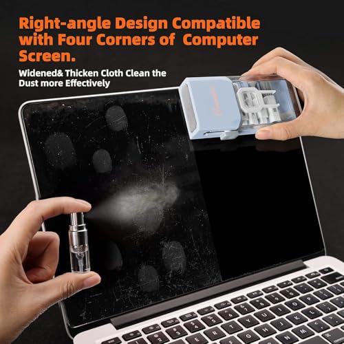 Tassmpitor Laptop Cleaning Kit, All in 1 Keyboard Cleaning kit for MacBook iPad iPhone, Compact Keyboard Cleaner with Brush and Spray for Tablet, Airpods, Earbud, Computer Screen, PC Monitor, Blue - Image 3