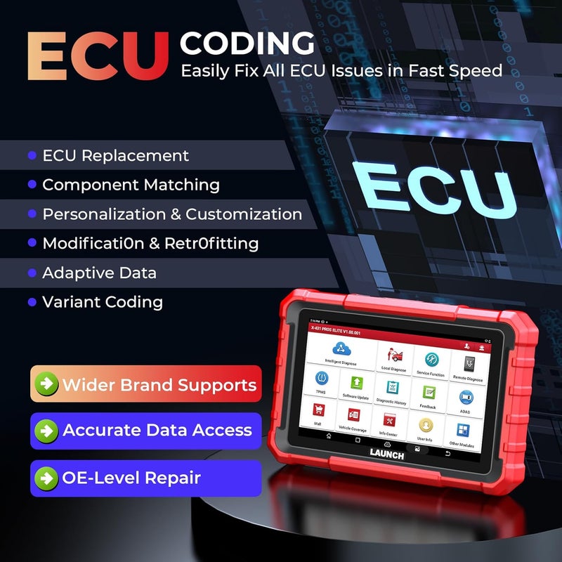 LAUNCH X431 PROS Elite OBD2 Scanner ECU Coding CANFD DoIP Diagnostic Tool - Image 2