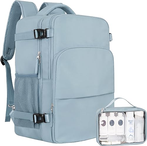 Sinaliy Travel laptop Backpack for Women Personal Item Size Flight Approved 16 Inch Laptop Bag with MultiPockets College Computer Bag Waterproof Carry On Backpack Casual Daypack Backpack