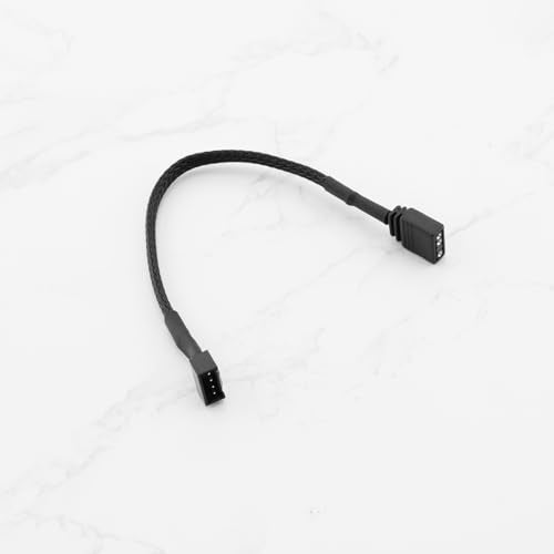 ECSiNG 2Pcs Motherboard Standard ARGB 3-Pin 5V to RGB 4-Pin Fan Adapter 16.5cm Cable Compatible with NZXT AER RGB & 2 RGB Fan Compatible with NZXT F120 RGB CORE Fan - Image 5