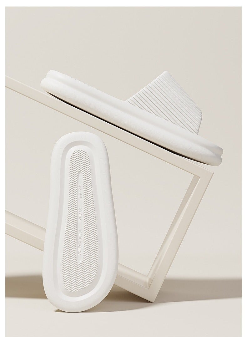 Anti-slip Home Bathroom Slippers for Men and Women Black  - Image 4