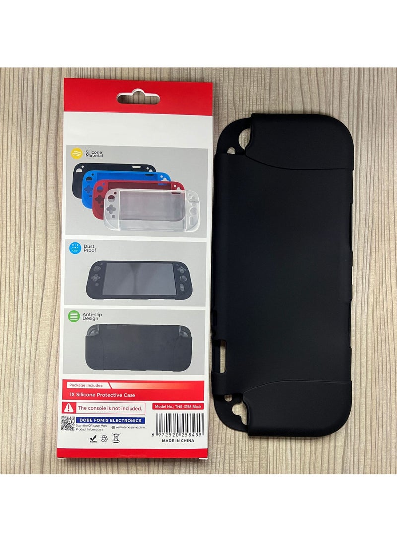 Silicone Fully Wrapped Protective Case For Switch 2 Handheld Game Console Joy-Con Soft Protector Shell Cover (Black) - Image 2