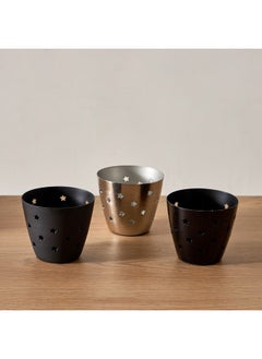 Home Box Calot 3-Piece Metal Votives Set 8.5 x 7.5 x 8.5 cm  - Image 2