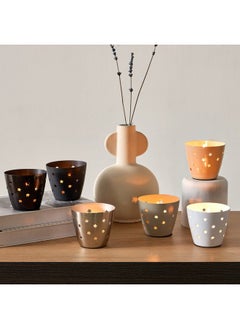 Home Box Calot 3-Piece Metal Votives Set 8.5 x 7.5 x 8.5 cm  - Image 5