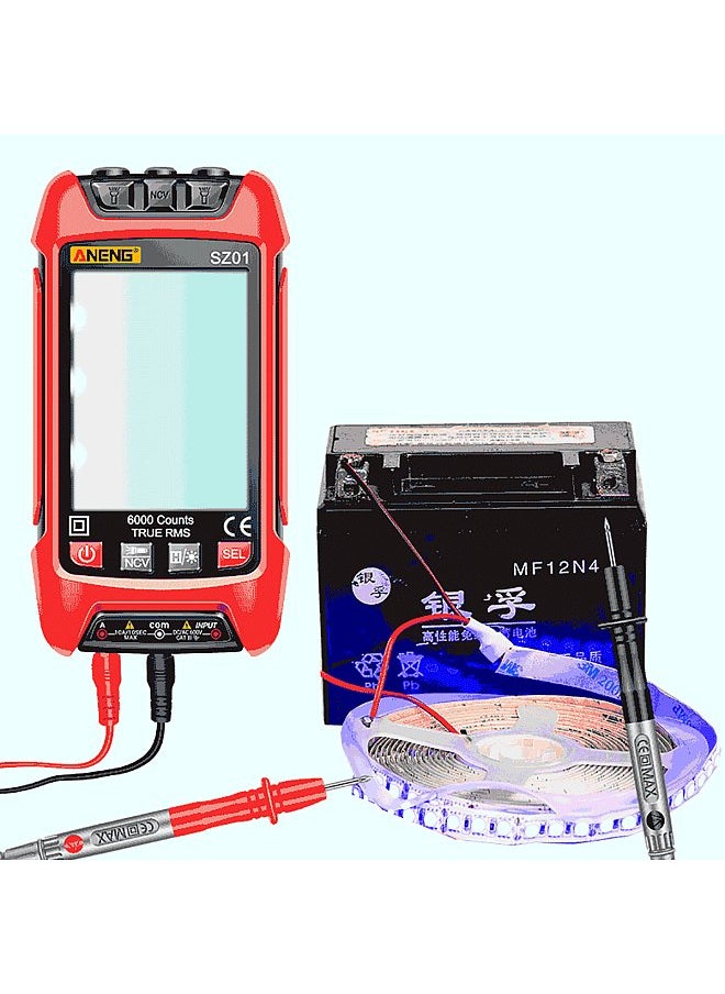 ANENG SZ01 Smart Digital Multimeter 6000 Counts Auto Range True RMS NCV Universal Meter Handheld Multifunctional Tester Voltmeter Ammeter with Backlight Flashlight  Current Resistance Frequency Measurement  - Image 5