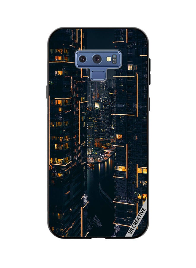 VR CREATIVE Protective Case Cover For Samsung Galaxy Note 9 Building View Design Multicolour - Image 1