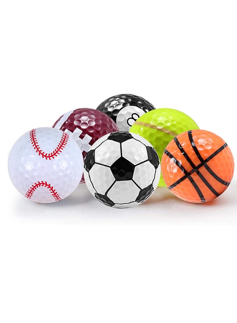 KASTWAVE Golf Ball Pack Novelty Funny Cute Golf Balls Best Training Sports Gift for Kids Children and Golfer for Playing Practicing Golf Balls Improve the Fun of Sports - Image 1