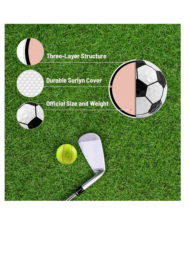 KASTWAVE Golf Ball Pack Novelty Funny Cute Golf Balls Best Training Sports Gift for Kids Children and Golfer for Playing Practicing Golf Balls Improve the Fun of Sports - Image 3