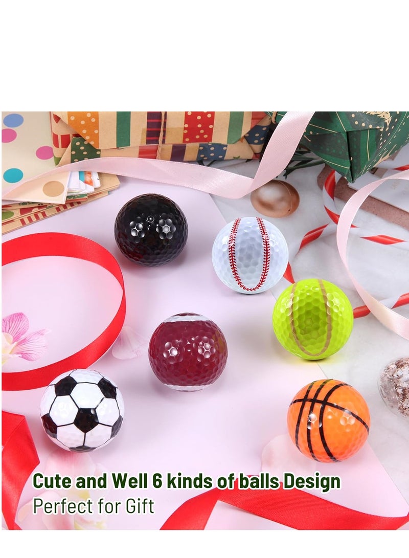 KASTWAVE Golf Ball Pack Novelty Funny Cute Golf Balls Best Training Sports Gift for Kids Children and Golfer for Playing Practicing Golf Balls Improve the Fun of Sports - Image 5