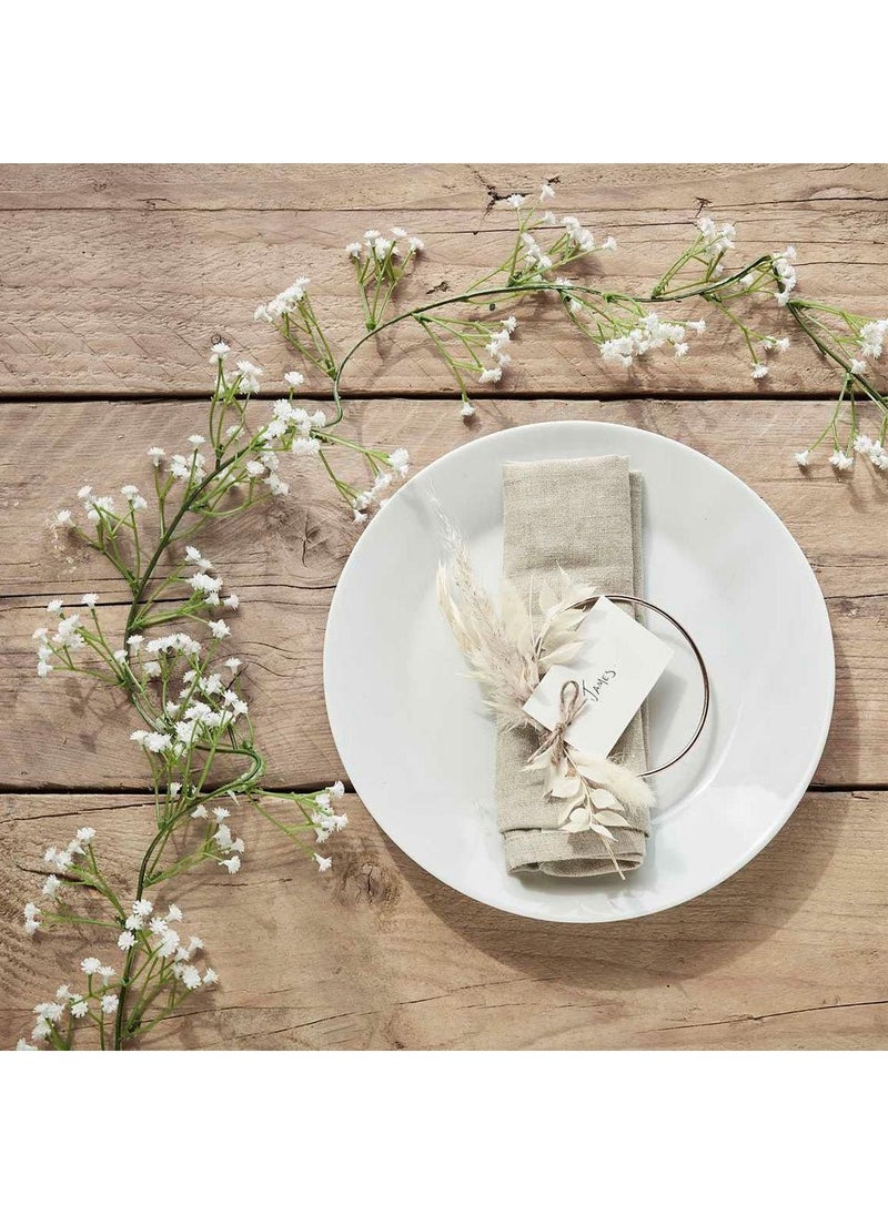 Ginger Ray Floral Wedding Garland Plastic Green White 180cm - Image 4