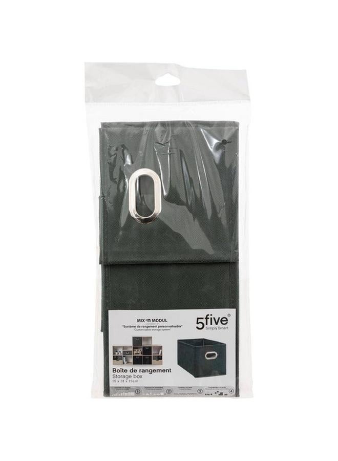 Five Simply Smart Polypropylene and Metal Foldable Storage Box Khaki Green 15 x 31cm 160384K - Image 5