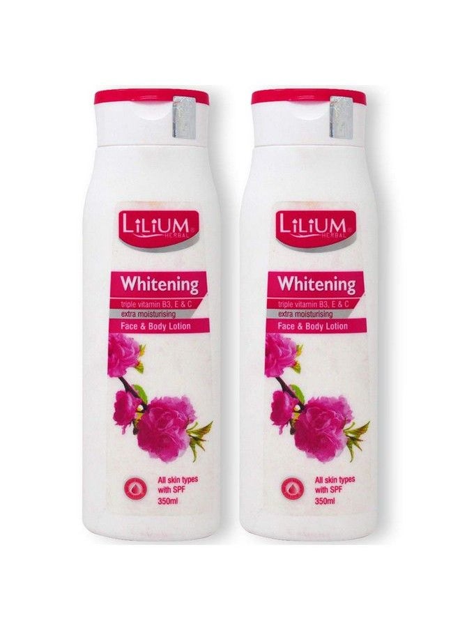 Lilium Herbal Whitening Face & Body Lotion 350Ml Pack Of 2  - Image 2