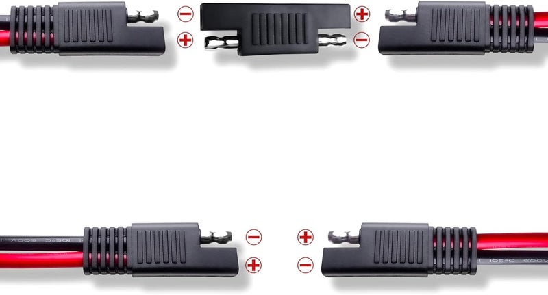 Goupchn SAE to SAE Extension Cable 10AWG 10ft with Polarity Reverse Adapter - Image 3