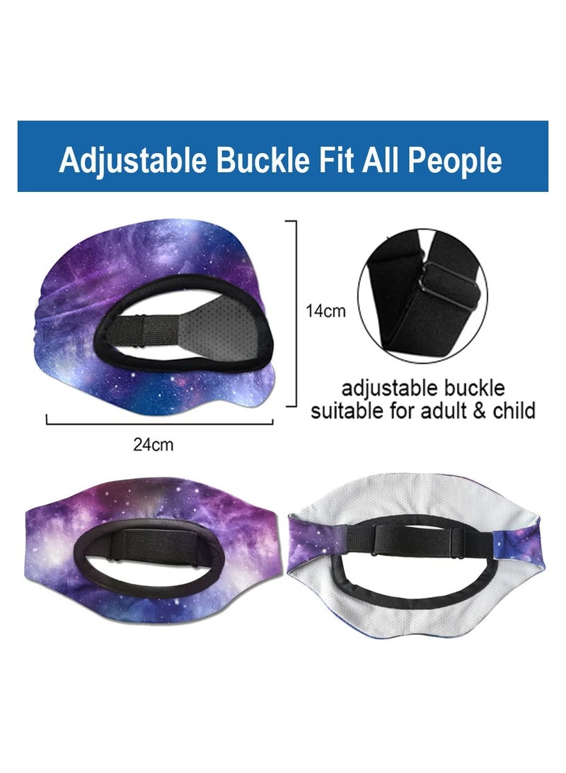 SYOSI VR Mask Sweat Band, Replace Silicone Face Cover Pad Adjustable Breathable for Oculus Quest 2, HTC Vive, PS, Gear, VR Workouts - Image 2