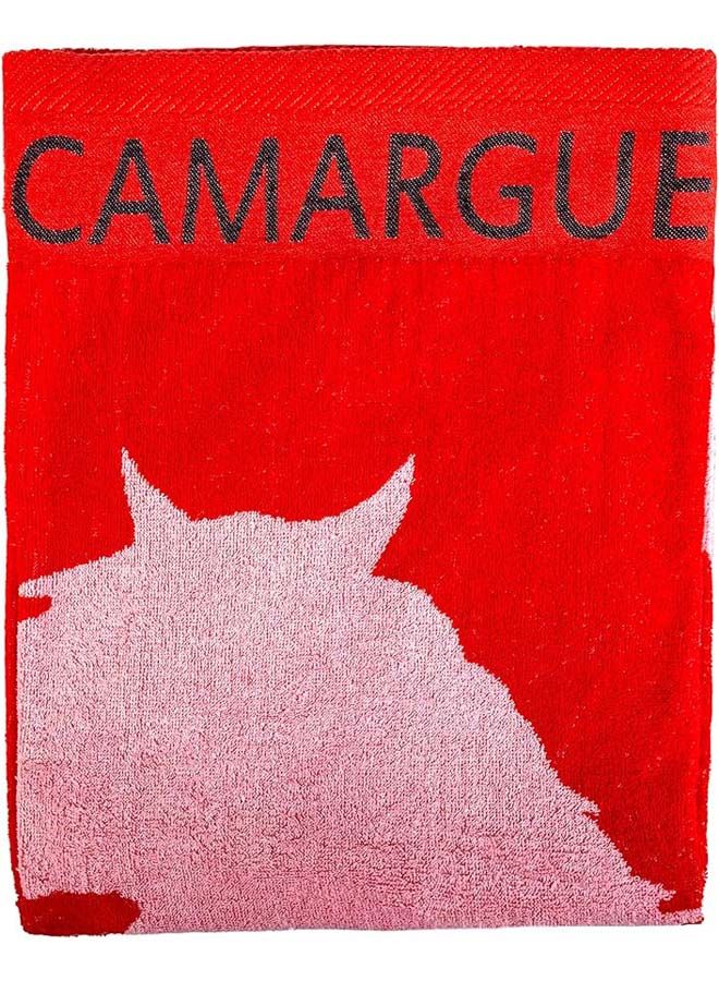 SIGNOOLA Beach Towel Horse Print 170x90 cm-Red  - Image 3