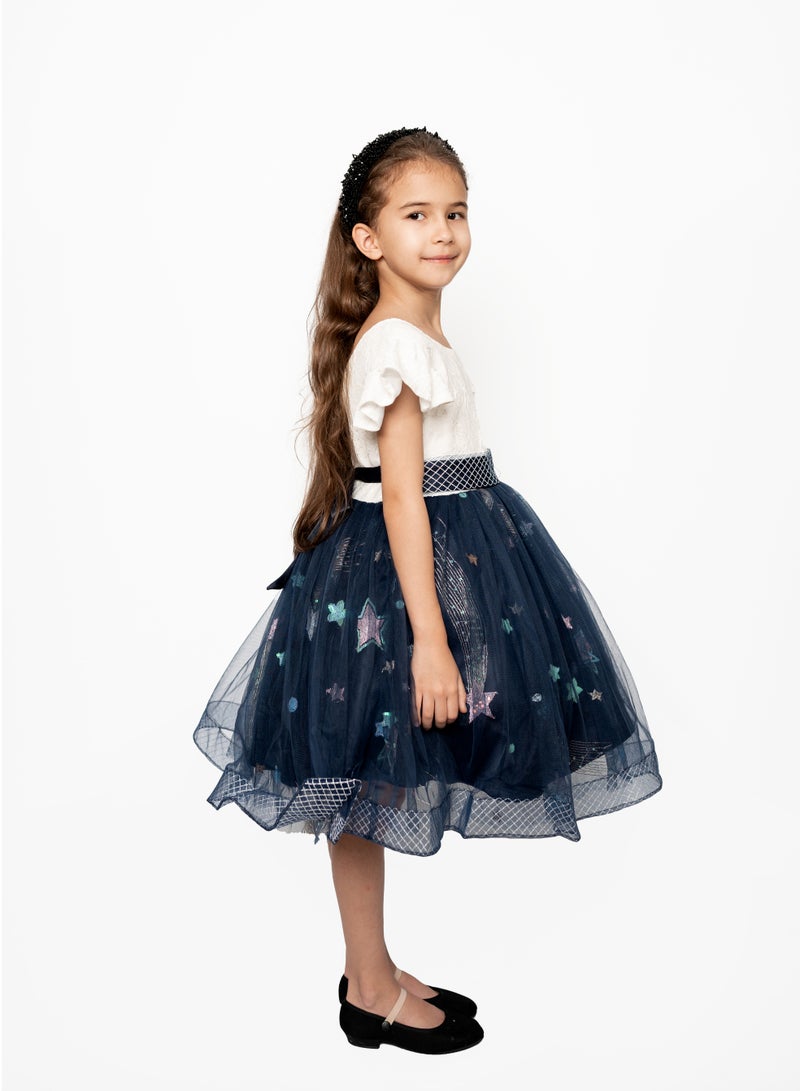 D'Daniela Starry Tulle Dress - Image 3