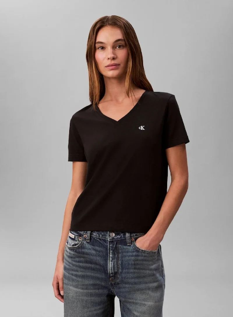 Relaxed Monogram V-Neck T-Shirt