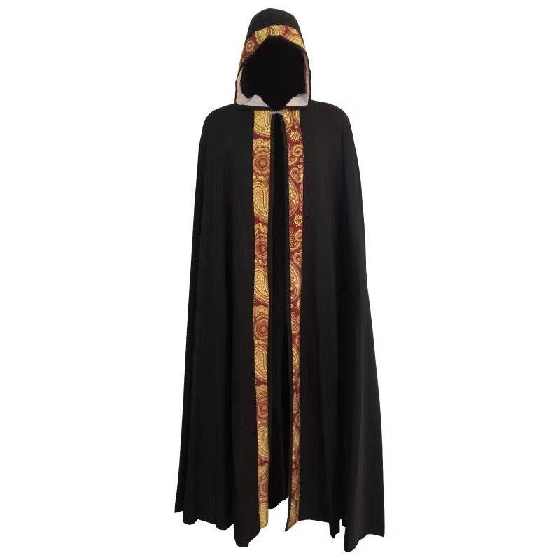 Men's 5-Color Long Cloak Medieval Church Clergy Loose Fitting Cape Costume