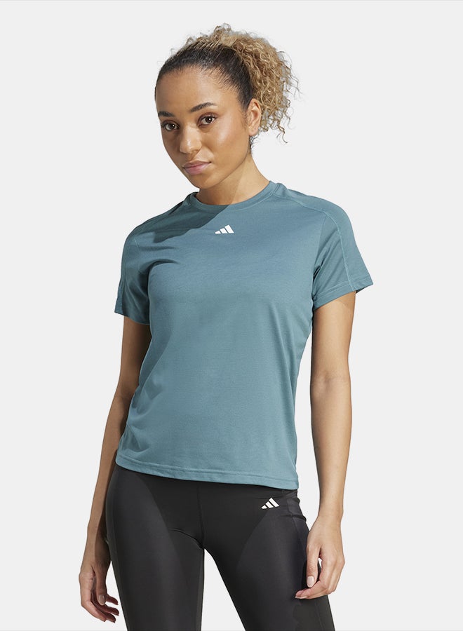 Adidas AEROREADY Train Essentials Minimal Branding Crewneck T-Shirt - Image 1