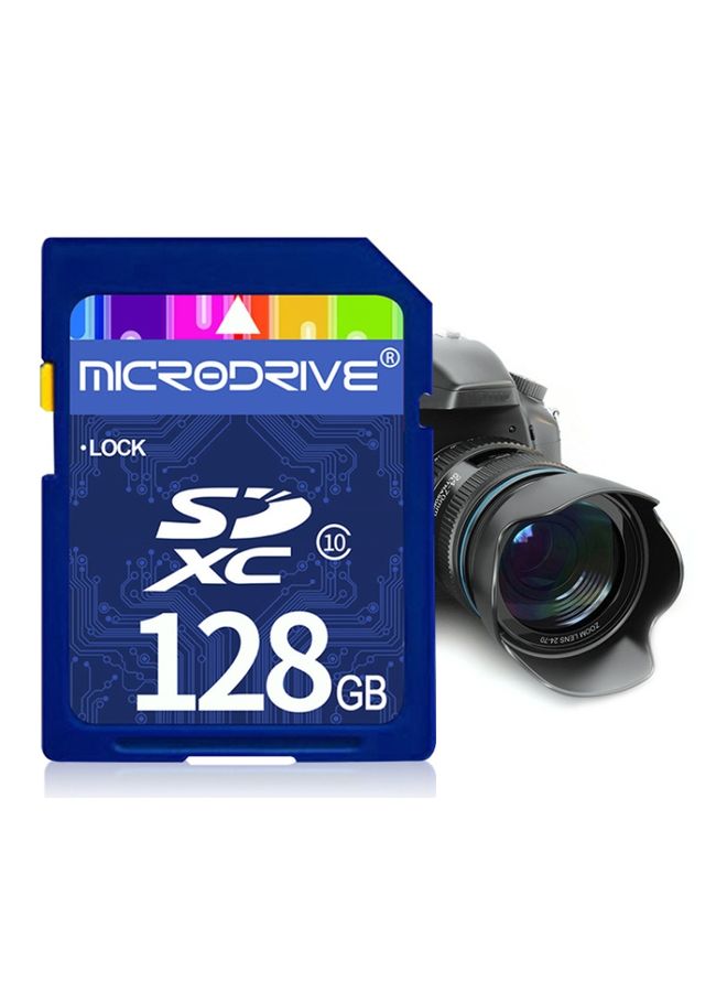 BURAQ Microdrive 128GB High Speed Class 10 SD Memory Card for All Digital Devices with SD Card Slot - Image 1