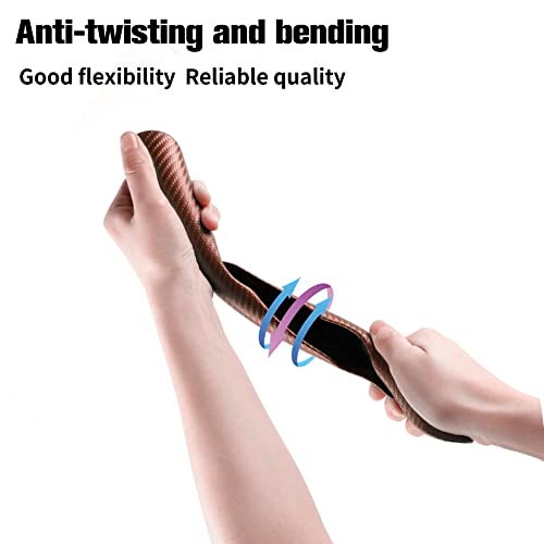 Amiss Car Carbon Fiber Anti-Skid Steering Wheel Cover/ Interior Accessories, Segmented Butterfly Universal 99% Wheel Cover Protector (Champagne) - Image 5