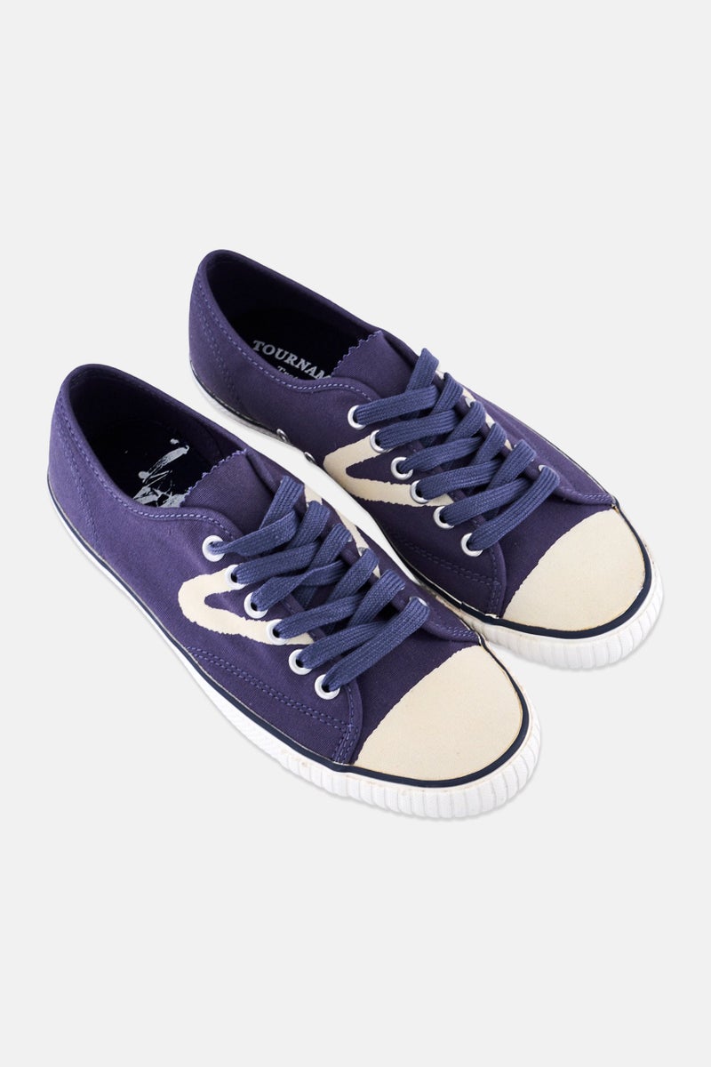 Tretorn Kids Boy Canvas Lace Up Casual Shoes, Navy Blue - Image 2