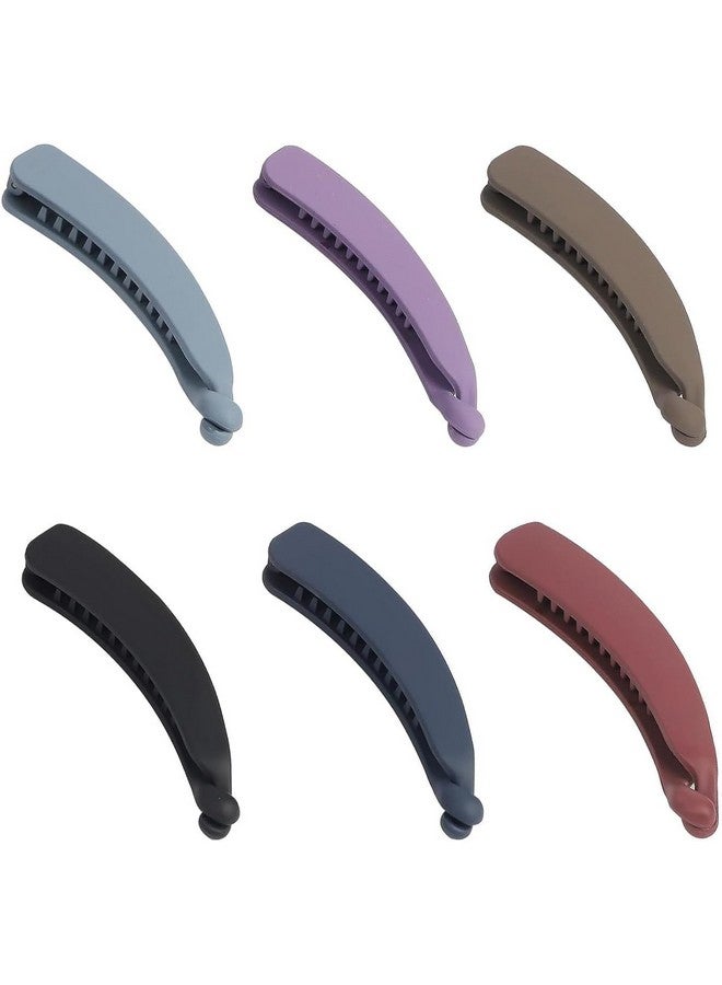 FICTIOUS Banana Ponytail Holder Clip Fashionable Large Banana Hair Clip Strong Hold Ponytail Banana Clips Vintage Comb Banana Clips for Women Girls (3 pc, Multi Color) - Image 5