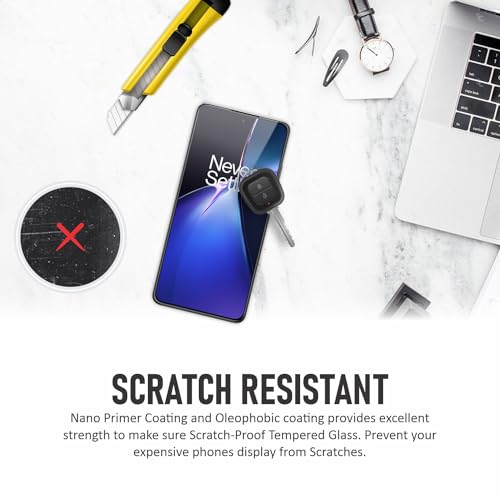 SupCares Tempered Glass for OnePlus Nord CE 4 (6.7 Inch) With Installation Kit | Military-Grade Gorilla Screen Protector | Edge to Edge Coverage | Black - Image 5
