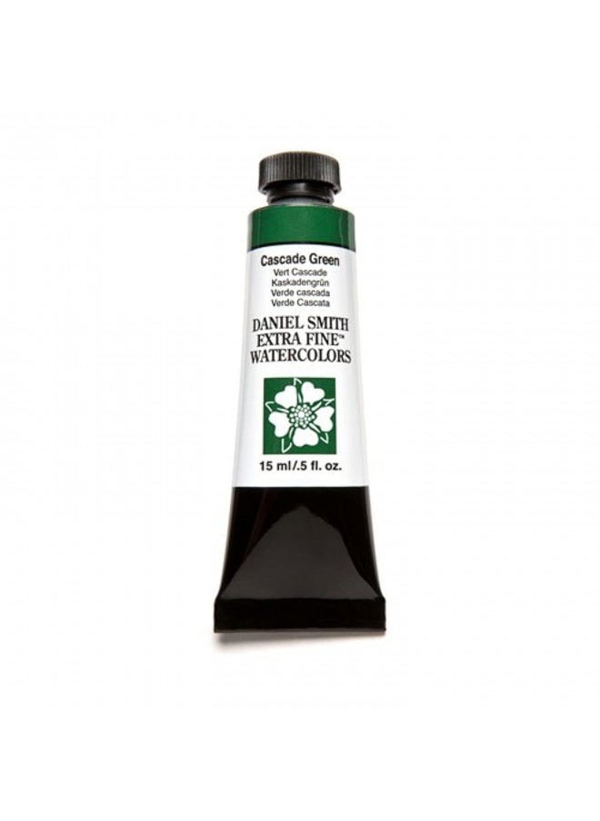 Daniel Smith DANIEL SMITH 284600142 Extra Fine Watercolor 15ml Paint Tube, Cascade Green, 0.5 Fl Oz (Pack of 1)  - Image 1