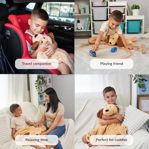 ODOXIA Weighted Lap Pad for Kids | Calming & Comforting | Weighted Lap Animal | Dog Buddy | Sensory Weighted Animals | Weighted Lap Blanket for Sensory Needs | Carrying Bag Included | 5 Lbs - Image 3