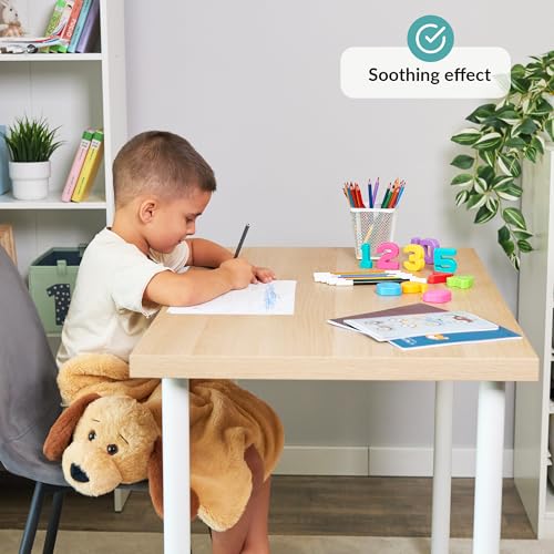 ODOXIA Weighted Lap Pad for Kids | Calming & Comforting | Weighted Lap Animal | Dog Buddy | Sensory Weighted Animals | Weighted Lap Blanket for Sensory Needs | Carrying Bag Included | 5 Lbs - Image 5