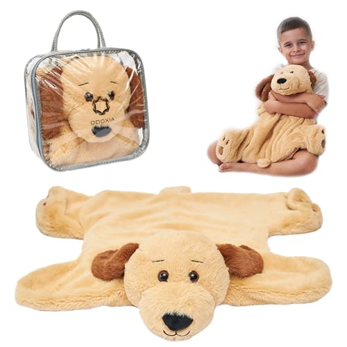 ODOXIA Weighted Lap Pad for Kids | Calming & Comforting | Weighted Lap Animal | Dog Buddy | Sensory Weighted Animals | Weighted Lap Blanket for Sensory Needs | Carrying Bag Included | 5 Lbs - Image 1
