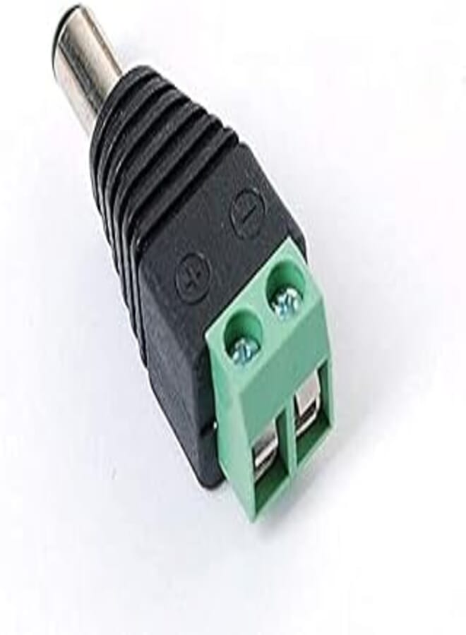 Screw Terminal Block To Male DC Power Adapter Plug (2.1mm)