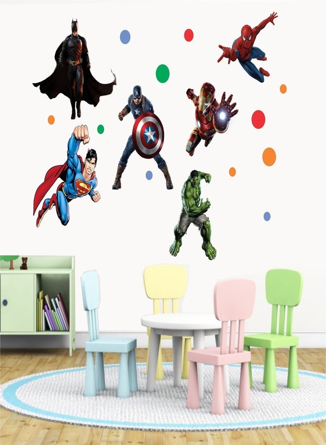 Asmi Collections Super Heroes Wall Stickers for Kids Room - Image 2