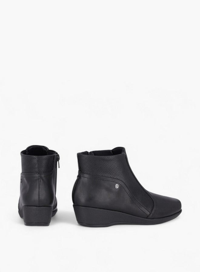 Piccadilly Women's Wedge Heel Ankle Boots - Image 3