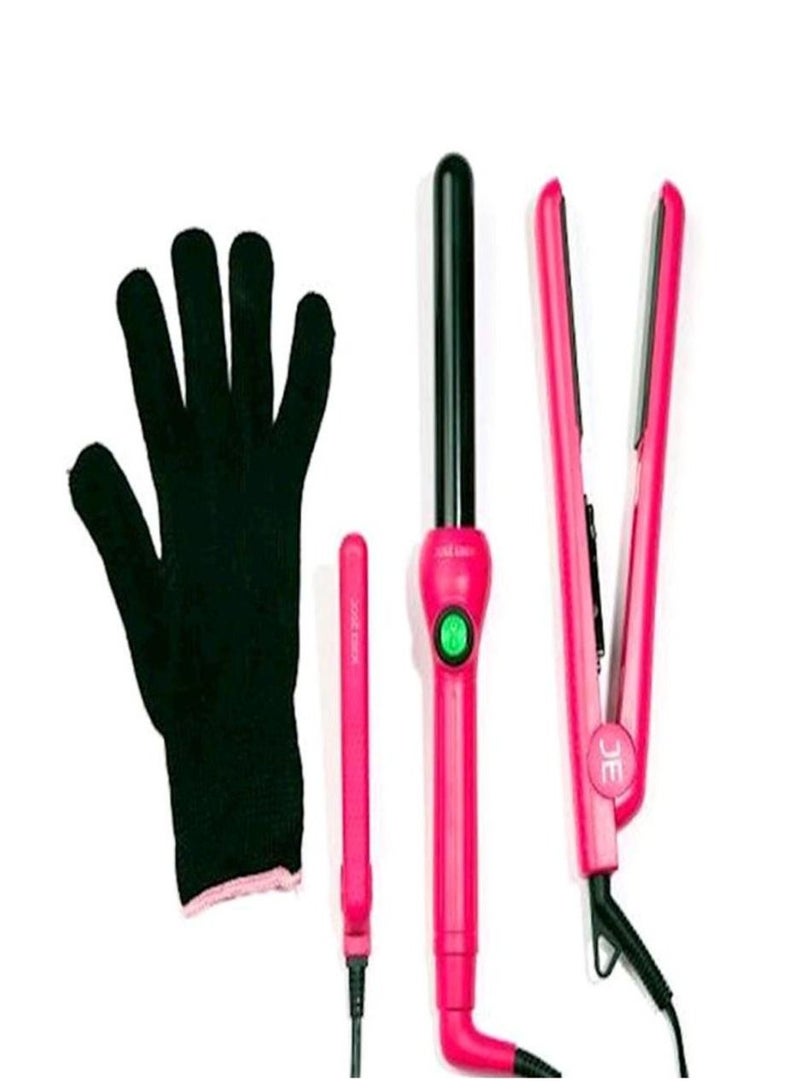 JOSE EBER 4-Piece Hair Styling Tool Set pink - Image 1