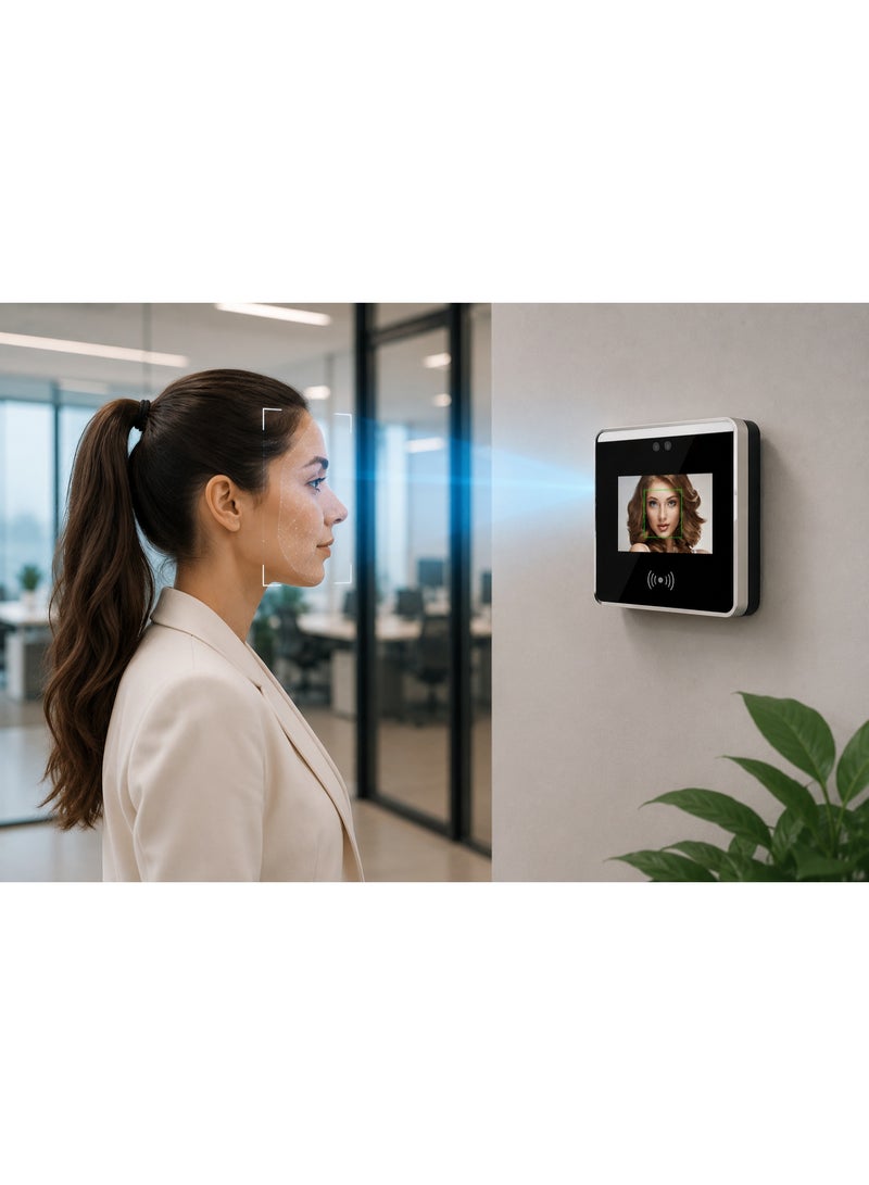 TransWorld EN-K7 Face Recognition & Card Time Attendance Machine with 3.5 Inch Display & TCP/IP Network - Image 5