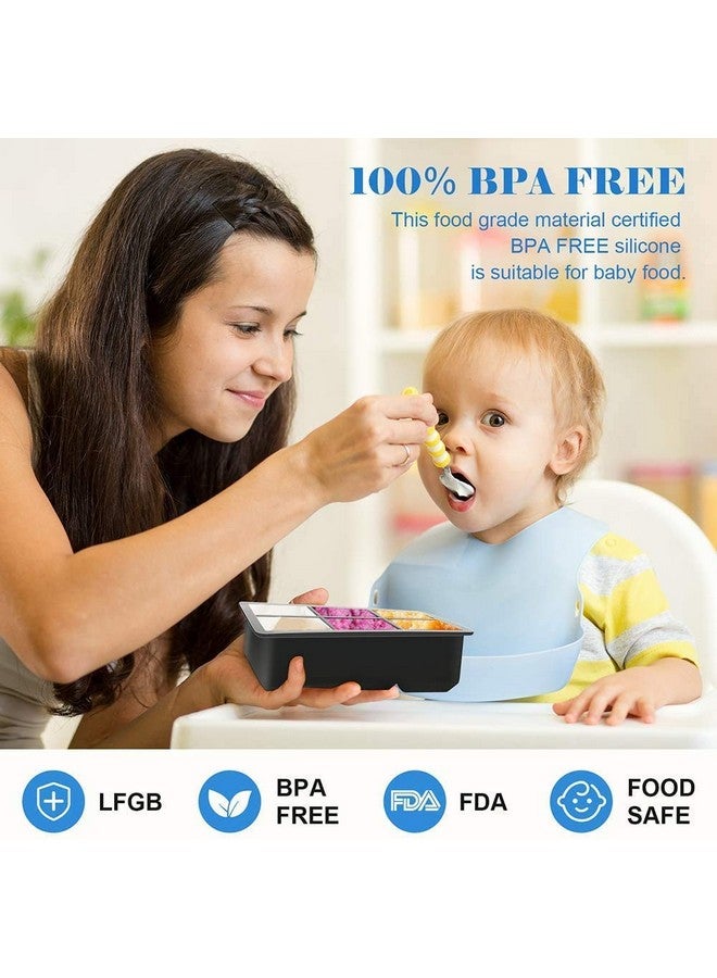 DENSITY COLLECTION Ice Cube Tray Silicone Ice Cube Tray Big Size Ice Cube Molds for Whiskey&Cocktails,Keep Drinks Chilled,Reusable & BPA Free Size (4.5 x 6.5Inch,Cube -2 x 2 Inch)(Square 6 Grid Tray) - Image 5