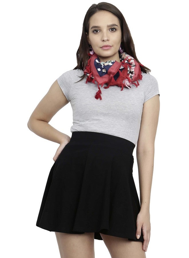 FabSeasons Cotton Floral Printed Soft & Stylish Square Scarf/Scarves, Shawl and Stoles for Women, Size - 110 * 110 cms - Image 5