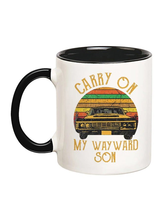 Fonhark Supernatural Mug Carry On My Wayward Son, 11 Oz Novelty Coffee Mug/Cup - Image 1