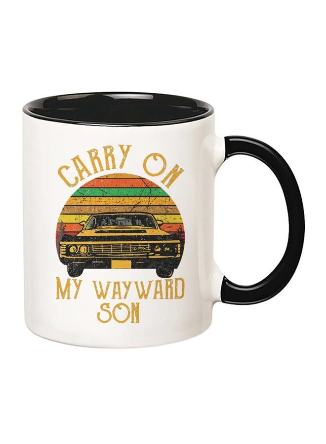 Fonhark Supernatural Mug Carry On My Wayward Son, 11 Oz Novelty Coffee Mug/Cup - Image 2
