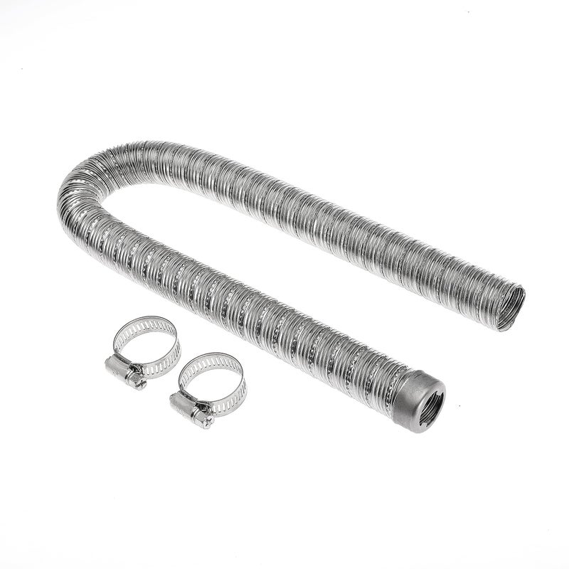 Gopayia 200cm 1 inch Heater Exhaust Pipe Generator Exhaust Extension Fuel Tank Gas Vent Hose with Clamps - Image 1