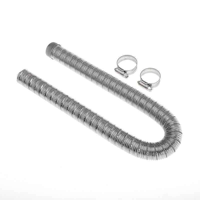Gopayia 200cm 1 inch Heater Exhaust Pipe Generator Exhaust Extension Fuel Tank Gas Vent Hose with Clamps - Image 2